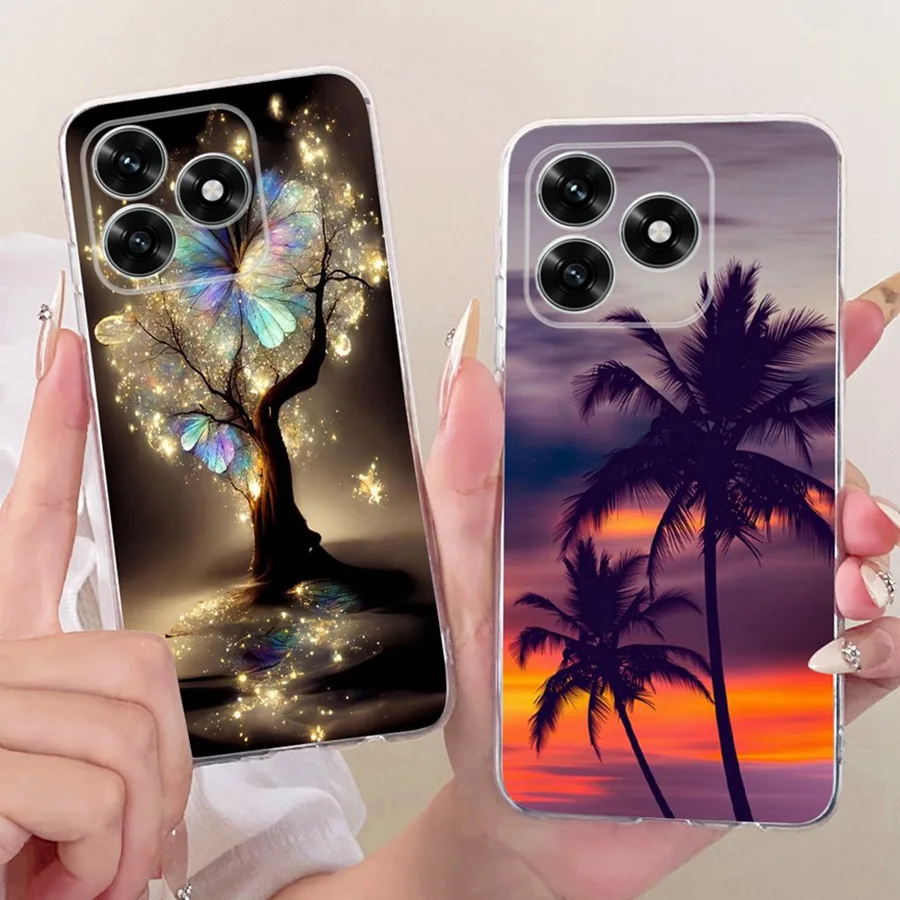 Фото Для Honor X5 Plus Чехол X 5c X5 C Мягкий силиконовый чехол из ТПУ с рисунком бабочки для Honor X5c Plus NLA-LX1 NLA-LX2P Задняя крышка №3