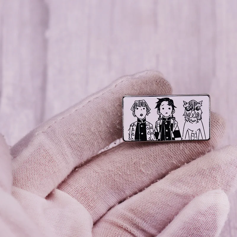 Милые эмалевые заколки в японском стиле аниме персонализированная брошь манги