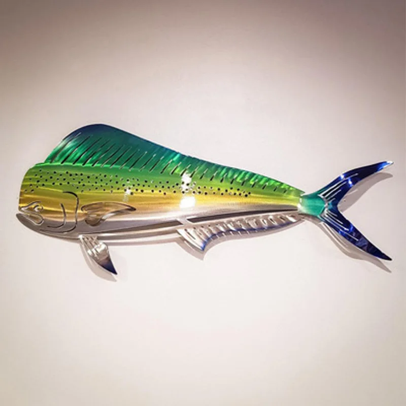 

Wall Pendant Exquisite Practical Animal Ornament Wear-resistant Wall Mountable Decorative Art Fish Pendant Home Room Decor