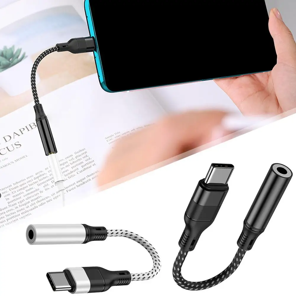 Адаптер для наушников с разъемом Usb Type-C на 3 5 Usb-c мм аудио Aux кабель конвертер S22 S21