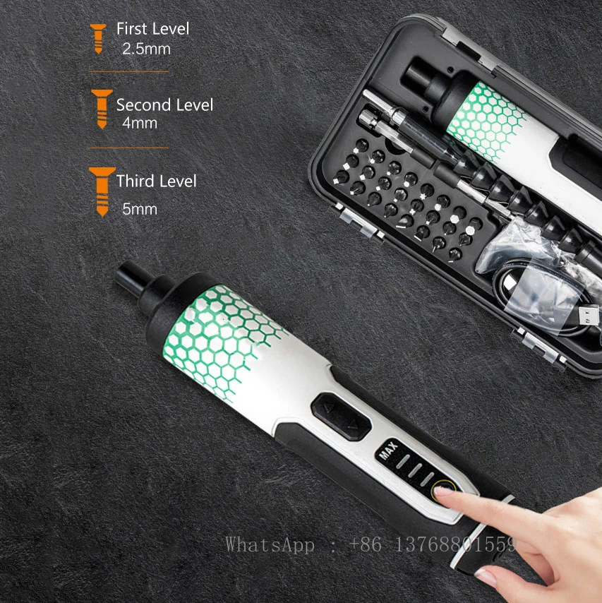 Электрическая аккумуляторная отвертка C-типа 3 6 В с литий-ионной аккумуляторной