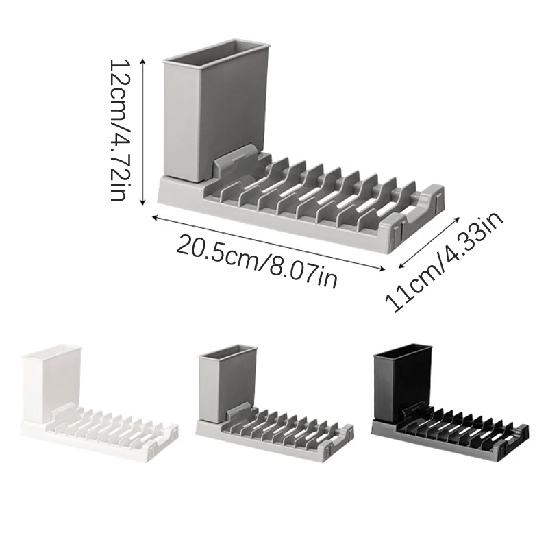 Складная Настенная Кухонная Полка Два В Одном Сливная Для Чашек И Держатель