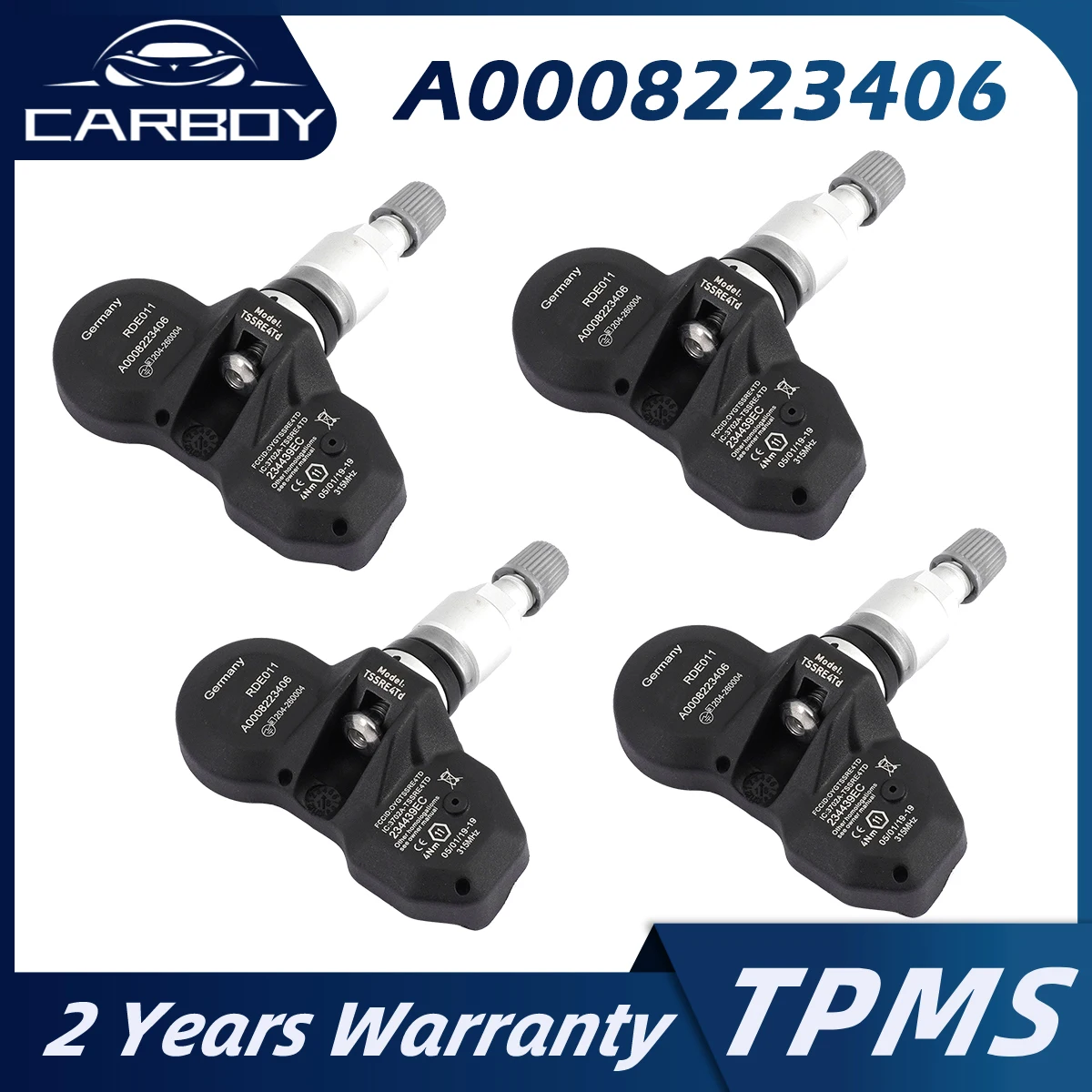 A0008223406 TPMS датчик для Mercedes-Benz CL CLK E S SL SLR Class A0055422418 система контроля давления в шинах 315 МГц 4 шт.