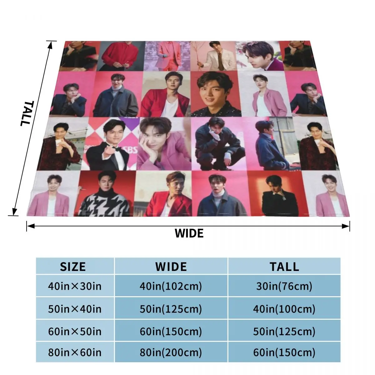 Ультра-мягкое Флисовое одеяло Lee Min Ho An