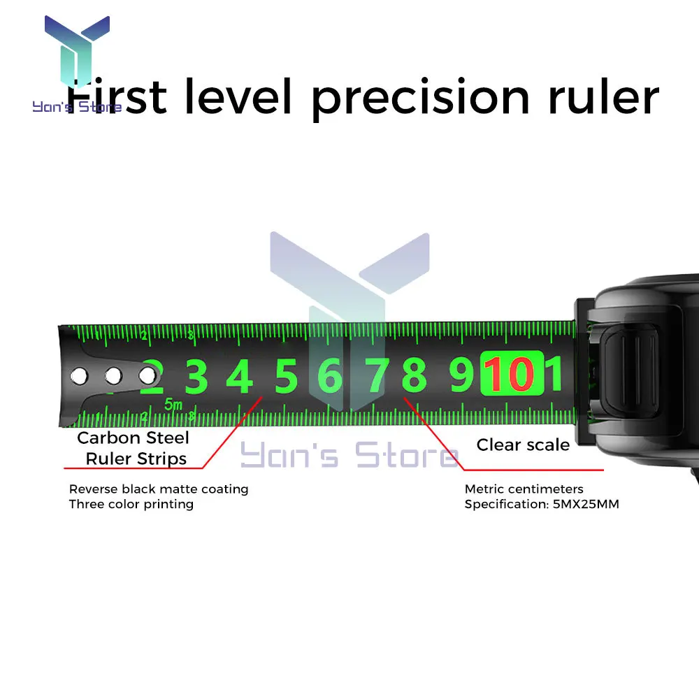 Утолщенная рулетка из нержавеющей стали Нейлон Водонепроницаемая износостойкая