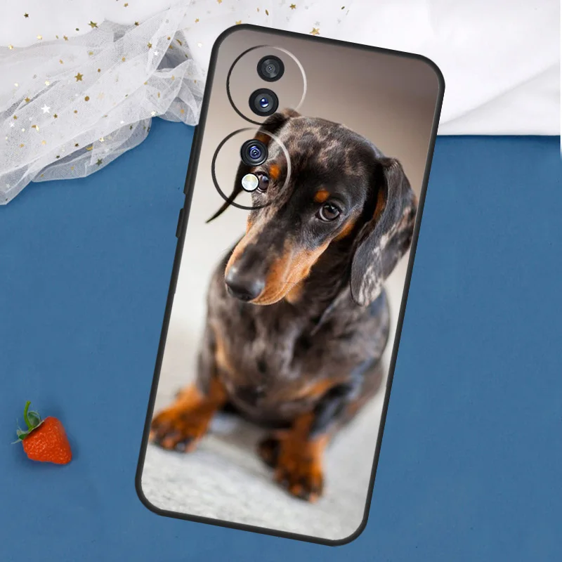 Чехол Teckel Dackel с собакой таксой для Honor Magic 7 5 6 Pro Lite Honor 200 400 50 70 90 X8 X9 X8a X8b X9a X9b X9c Cover (art.: 3920d0067fcff) - 3920d0067fcff