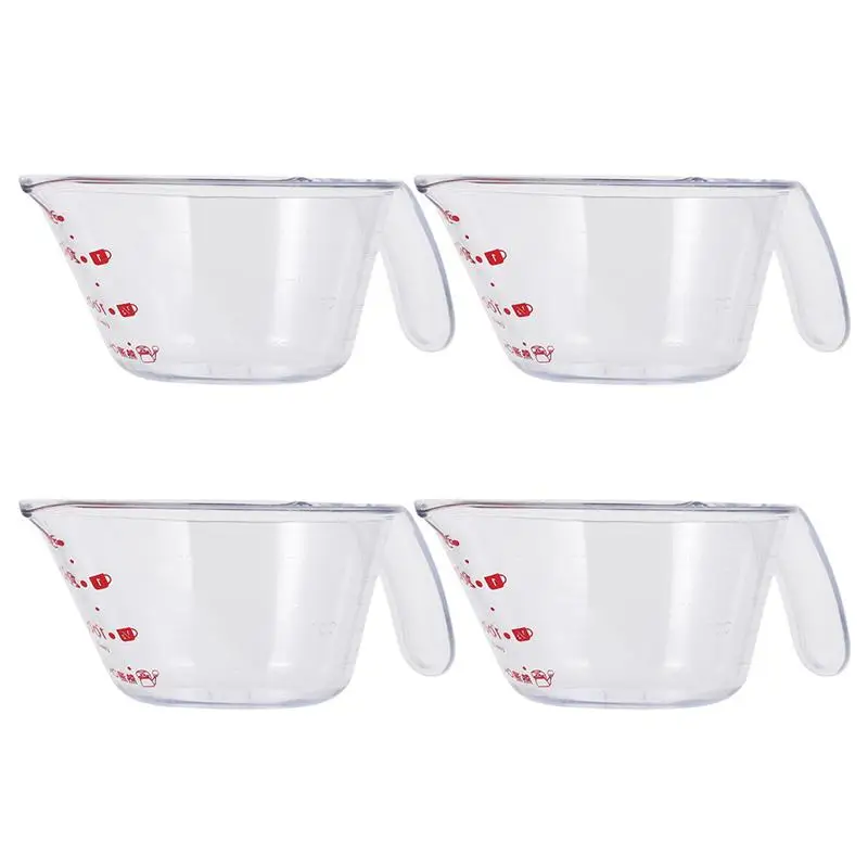 

Пластиковая мерная чашка, Штабелируемая мерная чашка, термостойкая лабораторная чашка, 4 шт.