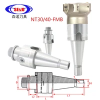 seno nt30 nt40 fmb22 fmb27 fmb32 face milling cutter housing adapter end mill nt fmb tool holder m12 m16 for cnc machine tools