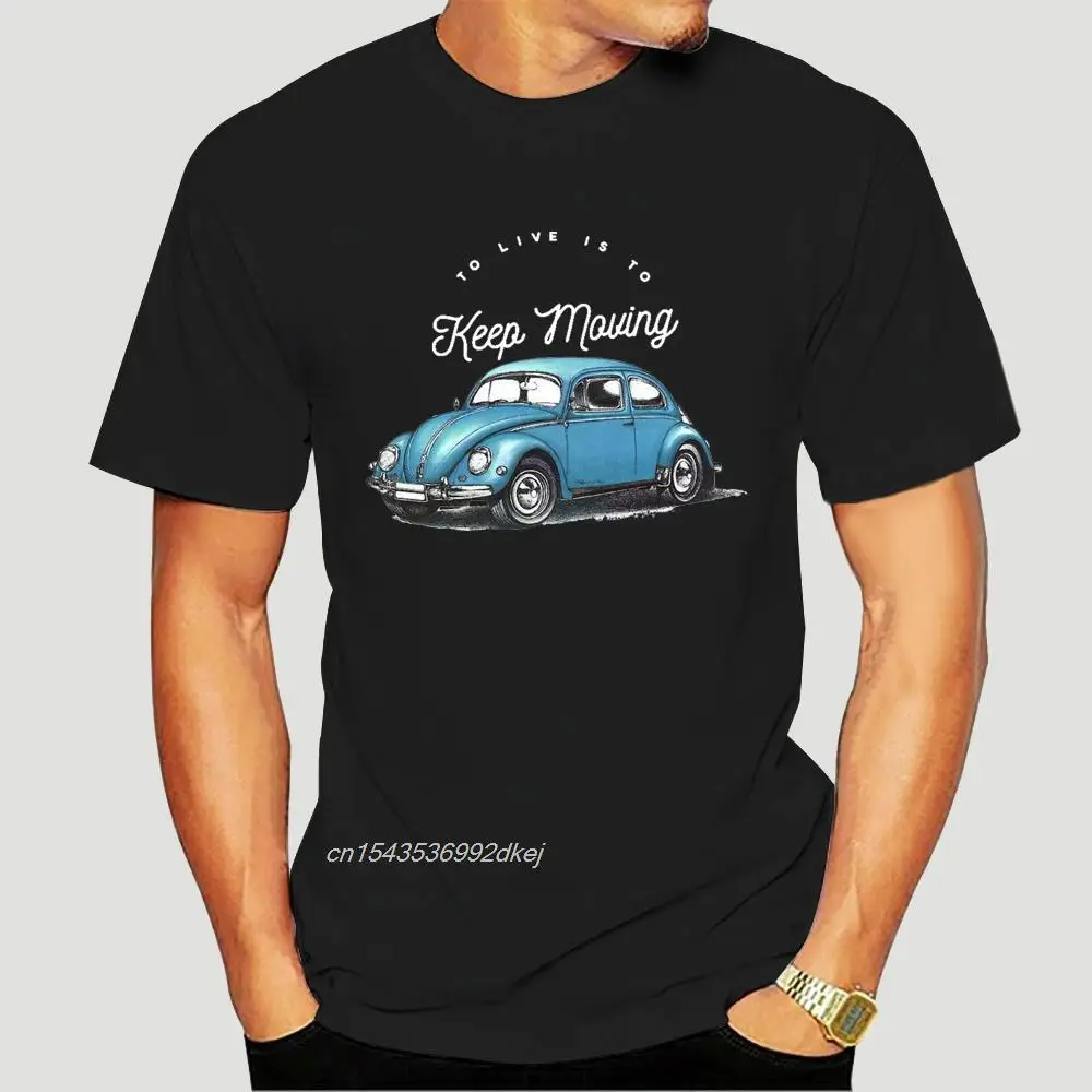 

New Design Men T Shirt Unique Short Sleeve The Beetle Men T-Shirt Car Cotton Plus Size Tops 1227A