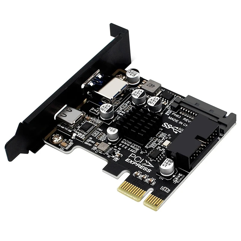 Плата расширения PCIE на USB 3 0 контроллер C 5 Гбит/с высокоскоростная карта с SATA 15