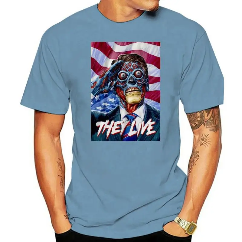 

They Live Movie Film T Shirt Halloween 80S Sci Fi Scary Horror