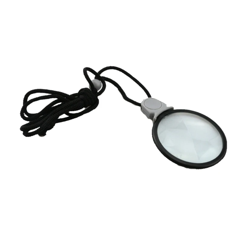 Magnifier Magnifying Glass Hanging Loupe for Jewelers Map Readers Watch Repair Reading Tool Kid Seniors Inspection Coin