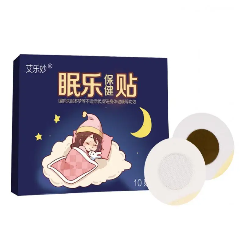 

10pcs/box Improve Sleep Patch Anxiety Essential Oil Relieve Headache Stress Plaster Improve Insomnia Body Relax Sticker Paste