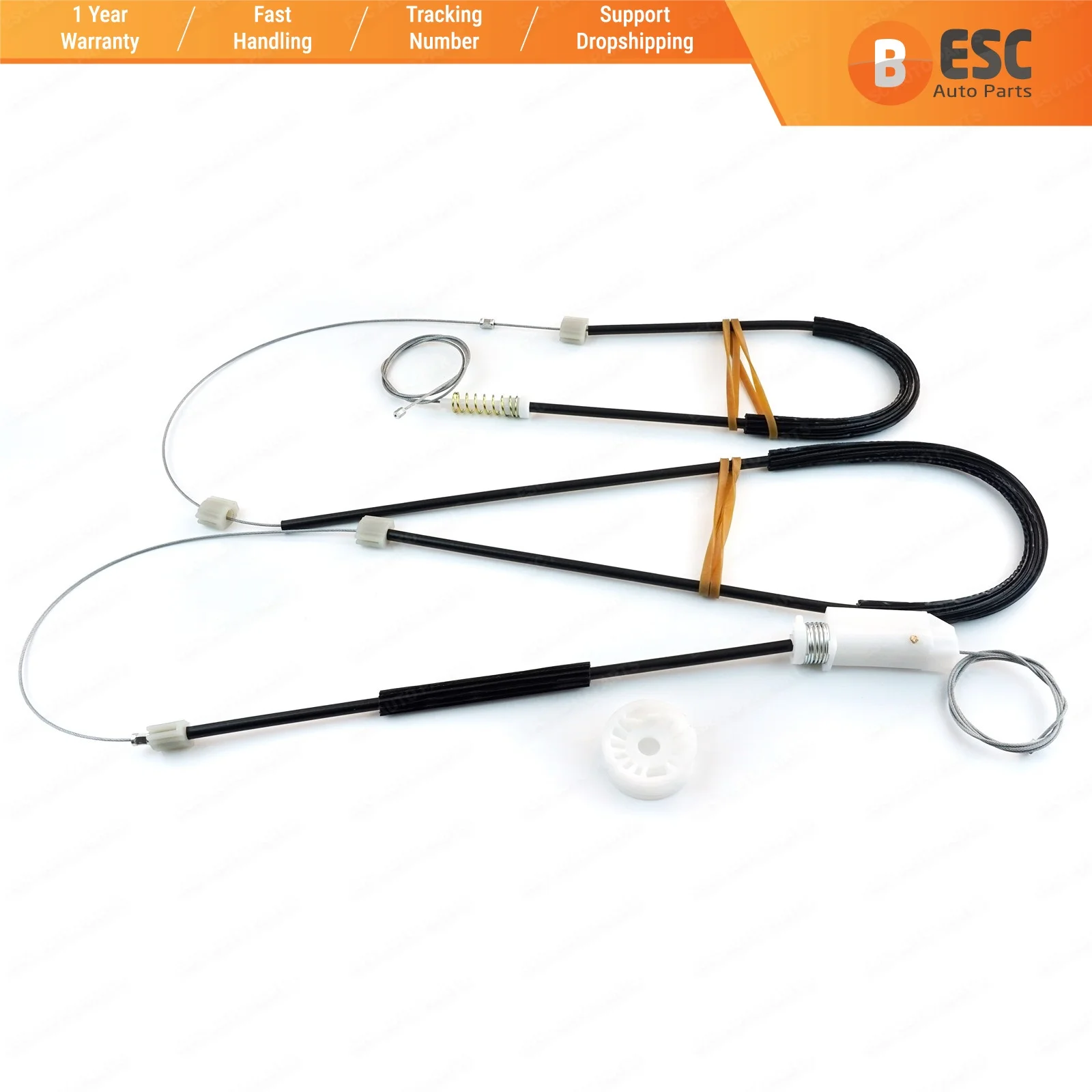 

ESC EWR5382 Electrical Power Window Regulator Repair Kit Right Door Window 807200015R for Renault Megane CC MK3 2008-2016