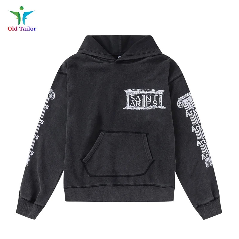 Зимние мужские и женские моющиеся принты модный костюм в стиле Сен высокое