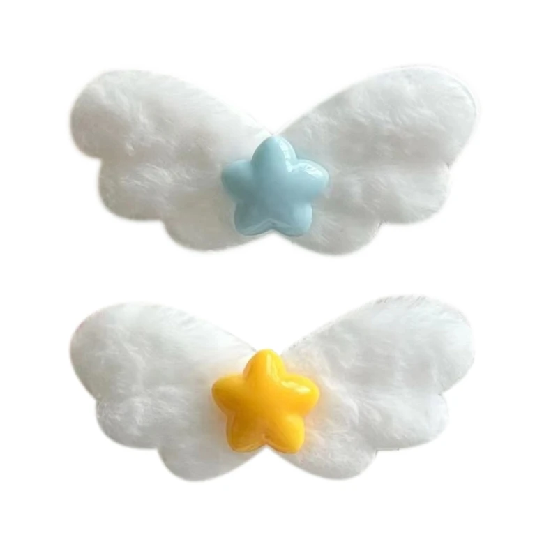 

2023 New Sweet Style Hair Clip for Girls Non-slip Hair Barrettes for Teenagers Small Star Wing Shape Y2k Hot Girls Hair Pin