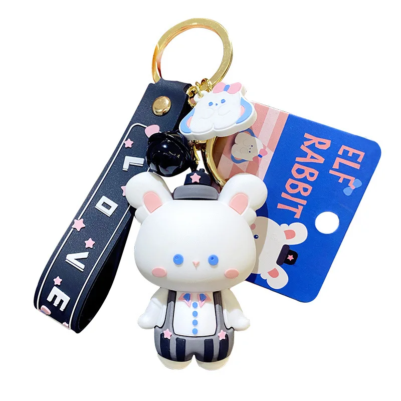 2022 креативный брелок с изображением котенка розового кролика эльфа симпатичный