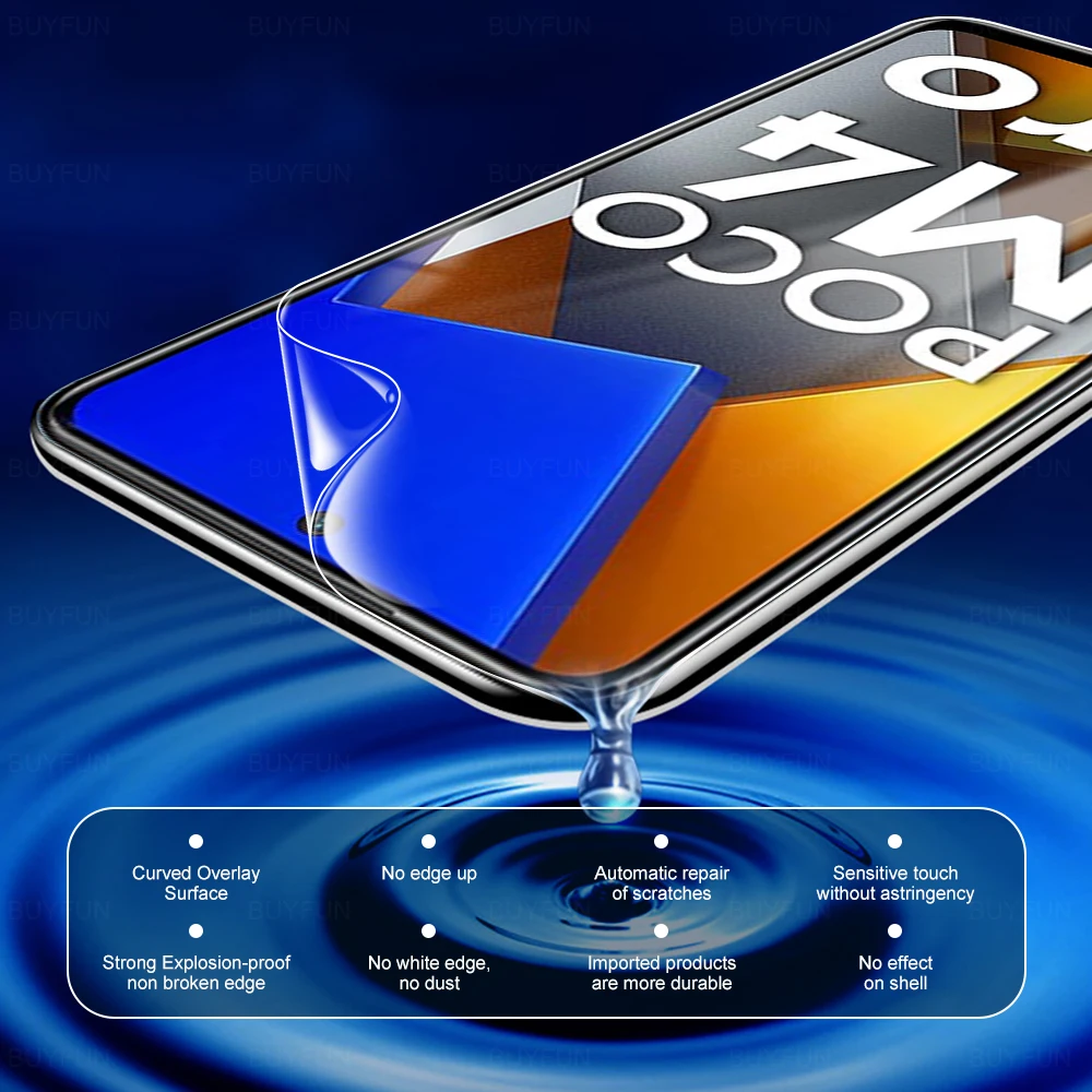 4in1 hydrogel film for xiaomi poco m4 pro 4g screen protector for poco x3 x4 m3 m4 pro 5g f3 x3 nfc camera lens protective film free global shipping