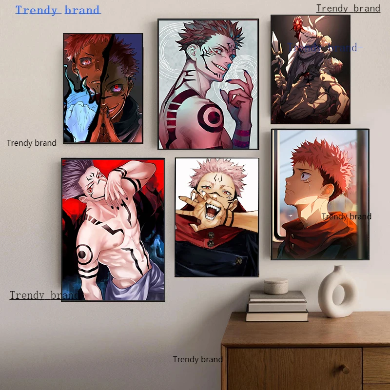 

Japanese Anime Jiu-Jitsu Kaisen Canvas Painting Art Nordic Posters and Prints Wall Pictures for Living Room Decoration Frameless