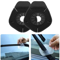 2pcs car windshield wiper arm bottom hole protective cover silicone for dustproof prevent debris sleeve auto vehicle accessories