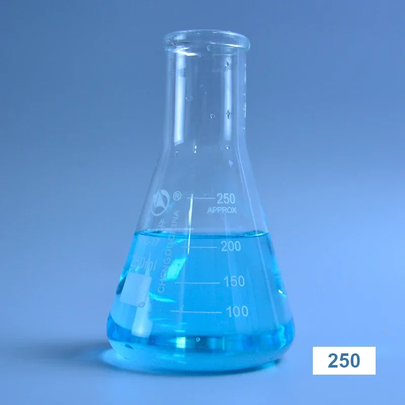 1 шт. коническая стеклянная колба Эрленмейера из боросиликатного стекла