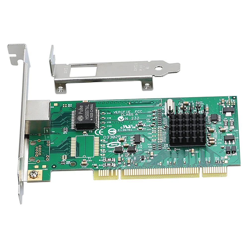 Intel 82545 10/100/1000 Мбит/с pro1000 8492 Гигабитный адаптер сетевой карты PCI Бесшумный порт RJ45