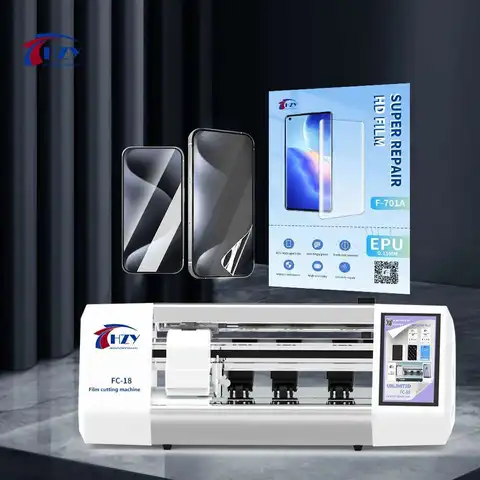 HZY плоттер, интеллектуальный станок для резки, гидрогелевая пленка HD, матовая защита конфиденциальности для ЖК-экрана телефона, интеллектуальная пленка без стекла