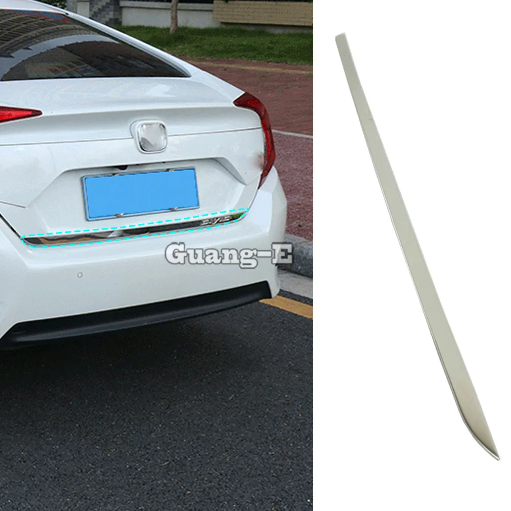 

Car Cover Steel Rear Tail Door Bottom Tailgate Trunk Lid Tail Gate Trim For Honda Civic 10th Sedan 2016 2017 2018 2019 2020 2021