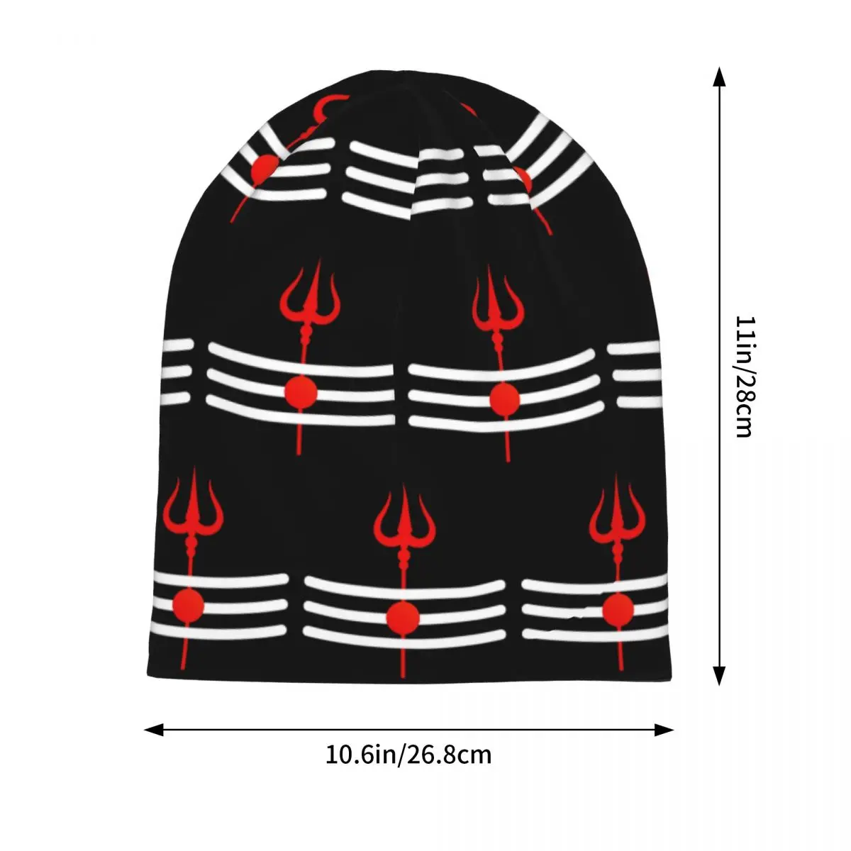Шива Индуистский Бог Индия Линам Тришул Теплая вязаная шапка Капот Шапка Осень