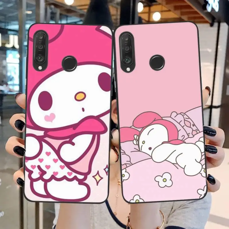 

Cute Cartoon Sanrio My Melody Phone Case For Huawei P20 P30 P40 P50 Lite E P Mate 50 40 30 20 Pro
