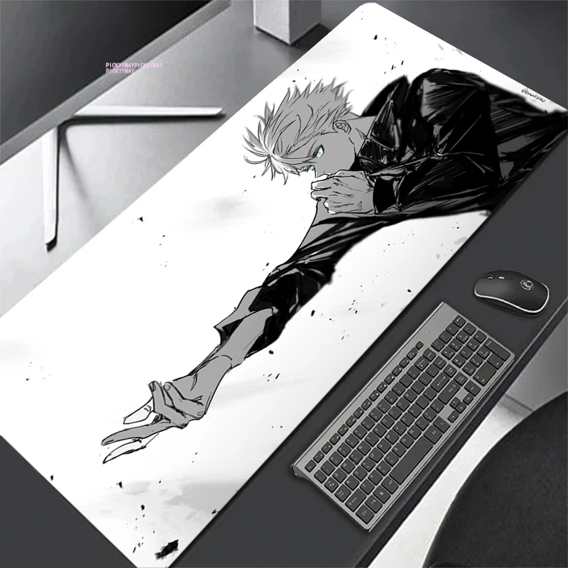 

Jusukaisen Gojo Satoru 80x30cm XL Lockedge Large Gaming MousePad Anime Computer Gamer Mousemat Desk Mousepads for PC Desk Pad