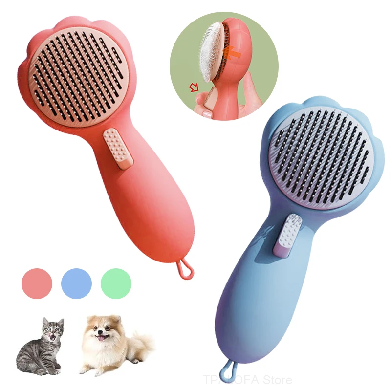

Cute Pet Cat Brush Dog Hair Remover Brush Grooming and Care Comb For Long Hair Short Hair Dogs Cats Cleaning Pet Accessories