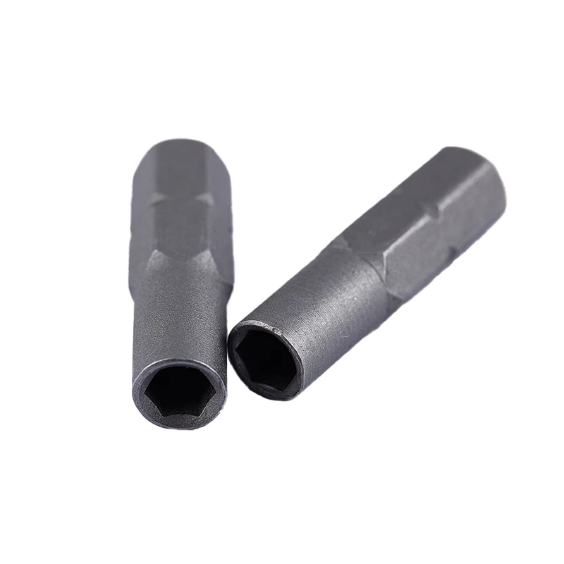 

2pc 6.35mm 1/4" Insert Bit Adapter To System 4mm Hex Shank Electric Screwdriver Tool Micro Bit Socket Adaptor Holder A50