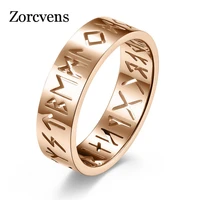 kotik black gold silver color hollow stainless steel odin norse viking amulet rune men ring fashion words retro jewelry