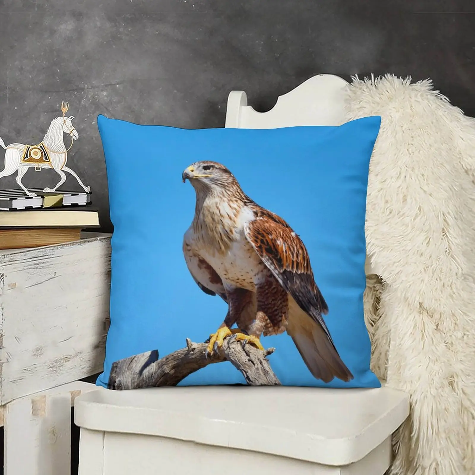 Ferruginous Hawk портрет искусственная подушка