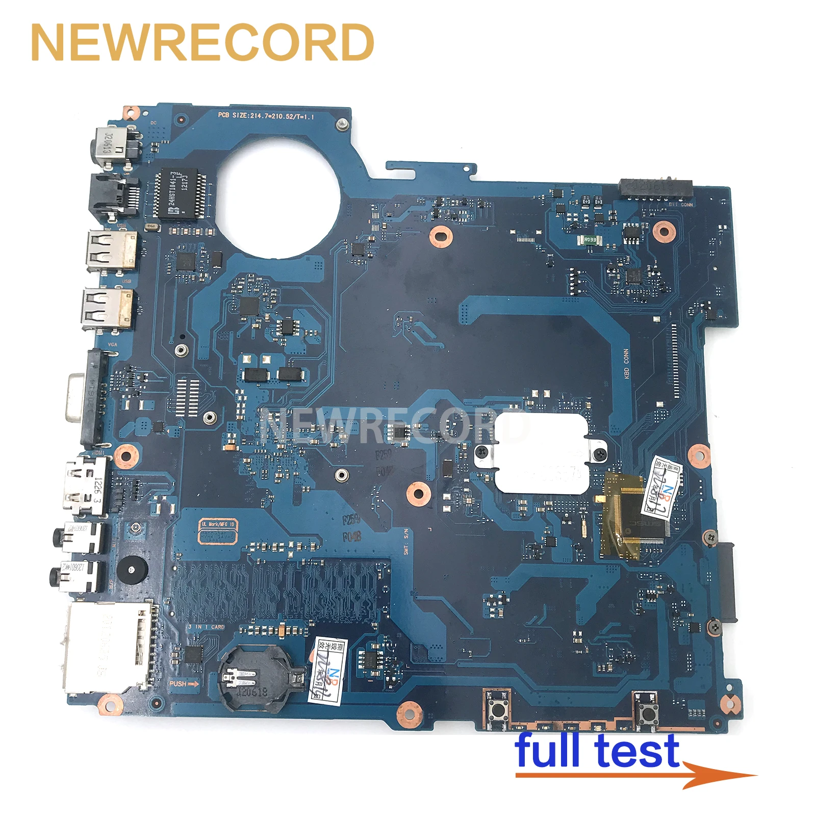 NEWRECORD For Samsung RV415 Laptop motherboard mainboard DDR3 BA92-09438A BA41-01648A With CPU main board full test enlarge