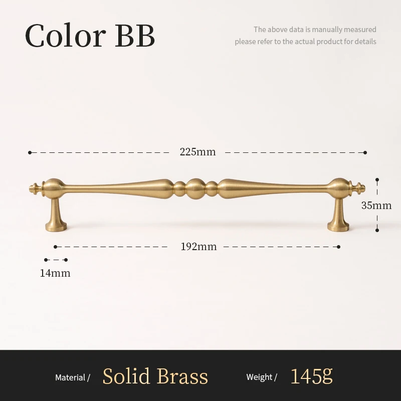 

Сантая Ручки для шкафов матовая латунь
