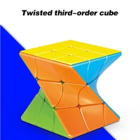 funny 3x3 torsion magic neo cube cubo cube coloful twisted cube puzzle toy stickerless puzzles educational toys for children