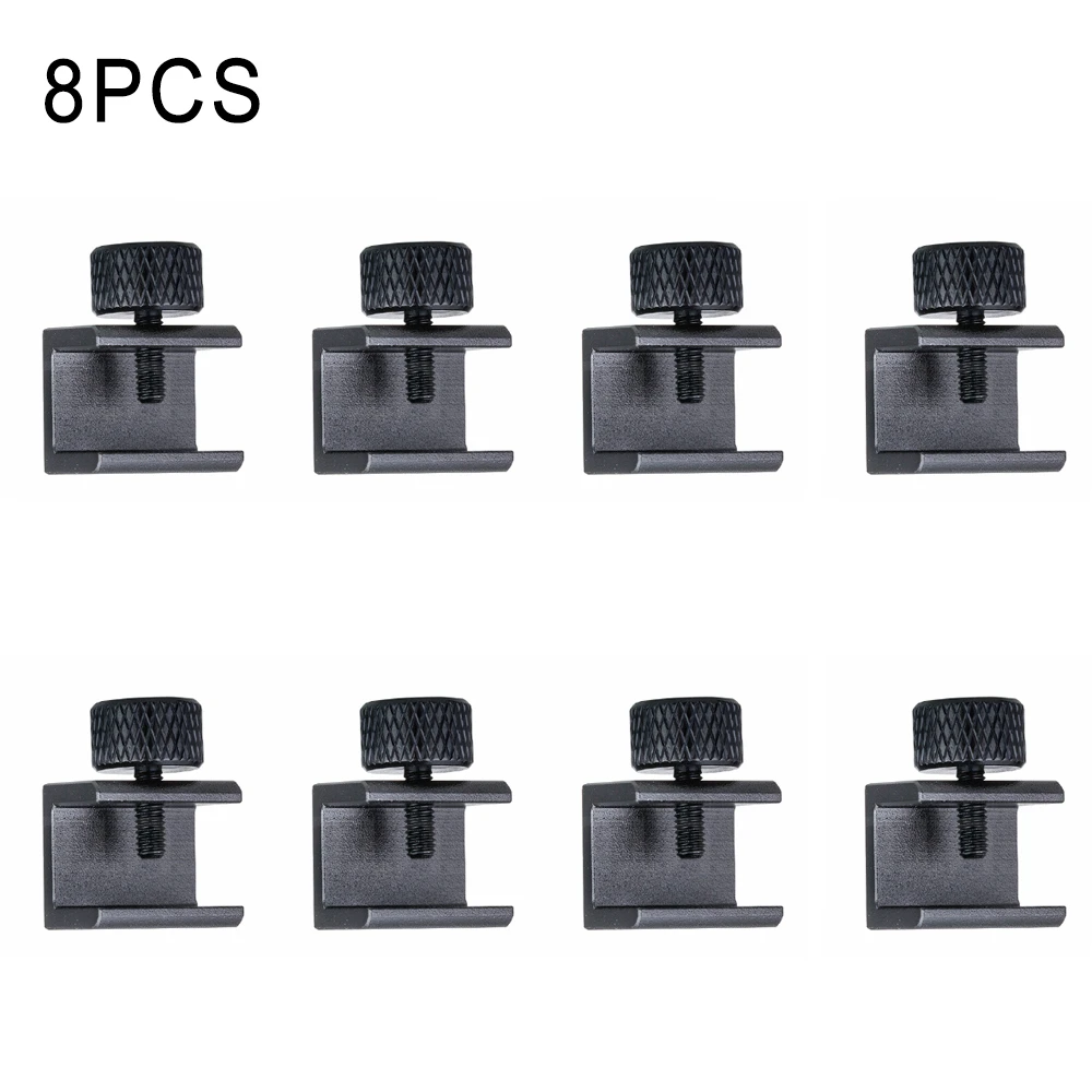 

8PCS 3D Pritner Parts Clamp Heatbed Clip Glass Heated Bed Clip Aluminium Alloy Hotbed Build Metal Platform Retainer