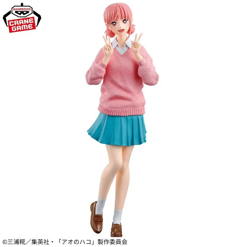 Bandai Original Banpresto Blue Box Ao no Hako Kano Chinatsu Chouno Hina Seifuku ПВХ Фигурка Модель Коллекционная