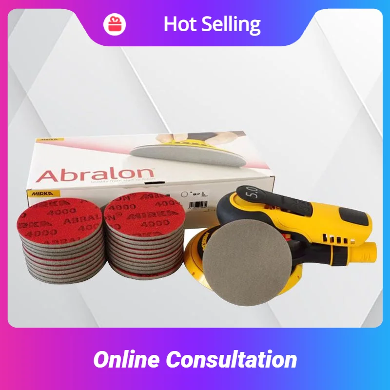 

3 Inch Mirka Orbital Roto Polishing Sandpaper 75mm Flocked Self-adhesive Sponge Sand Paper Car Grinding Block Putty Sanding Tool