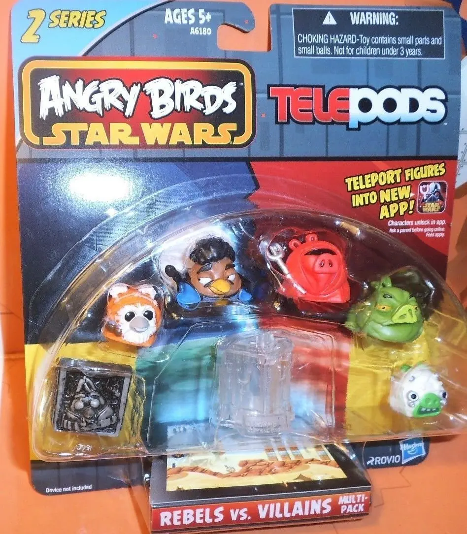 Hasbro Angry Birds Star Wars Telepods Rebel Vs. Villains Multi Pack Doll Gifts Toy Model Anime Figures Collect Ornaments