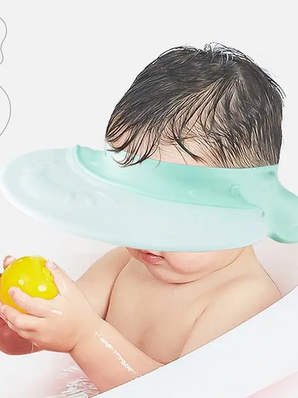 

Toddler Shower Adjustable Soft Silicone Baby Shower Bathing Visor Multi-Purpose Baby Shampoo For Infants Toddlers Kids Children