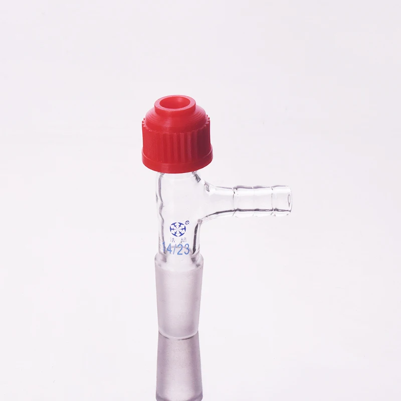 Small nozzle interface adjustable thermometer connector,Joint 14/23,Screw Thermowell with small nozzle