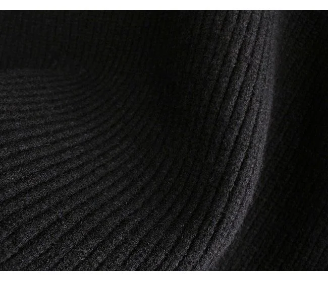 Вязаный свитер женский зимний модный Свободный пуловер с круглым вырезом и