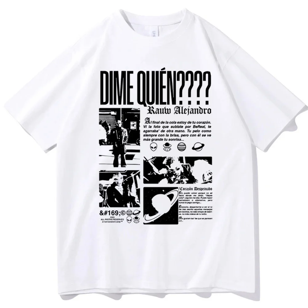 Rauw Alejandro футболки подростковые эстетические каваи Y2k красочные модные ретро