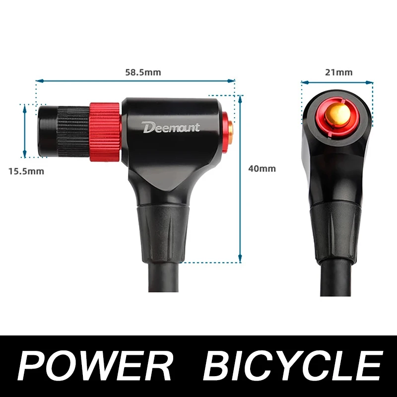 

Адаптер для велосипедного насоса, насадка из сплава, адаптер для шоссейного велосипеда, горловина с шлангом 1,2 м, подходит для клапанов F/V A/V, ...