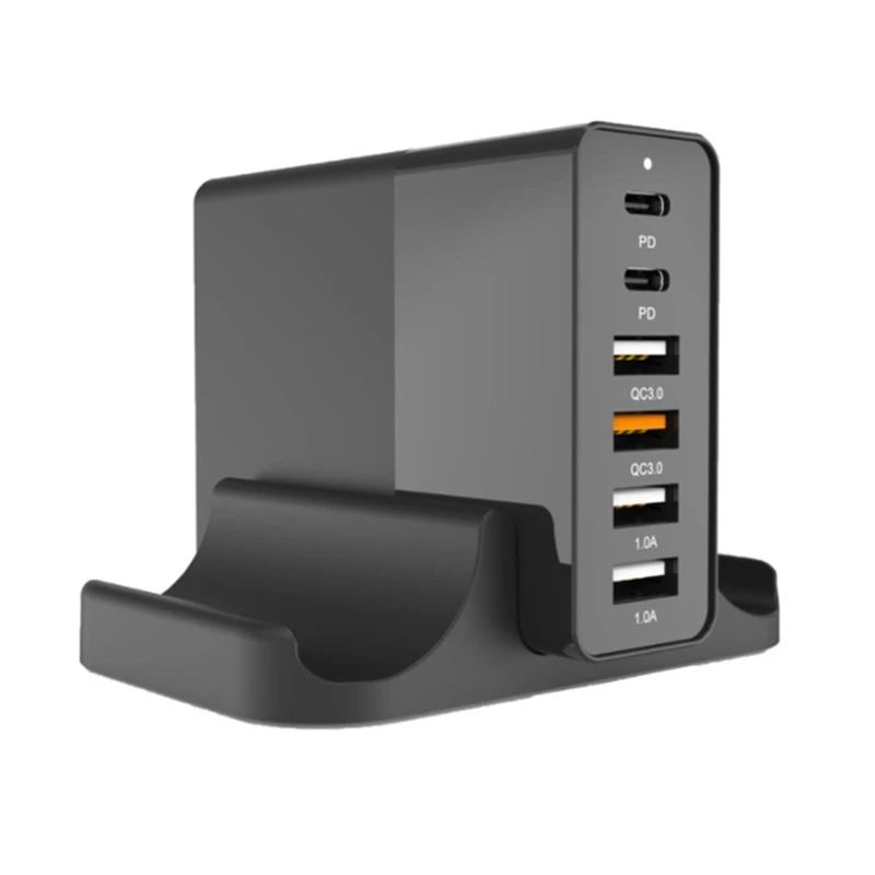 

Сетевое зарядное устройство с 6 USB-портами, 75 Вт