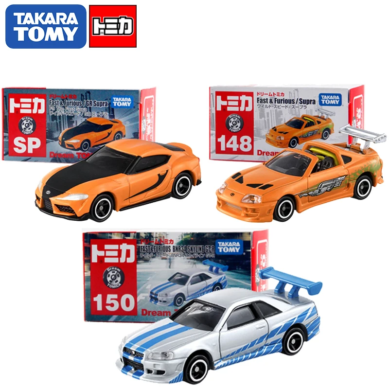 

Модель гоночного автомобиля Takara Tomy Tomica Fast & Furious Series Toyota Supra SP GR Coupe BNR 34 Skyline GT-R