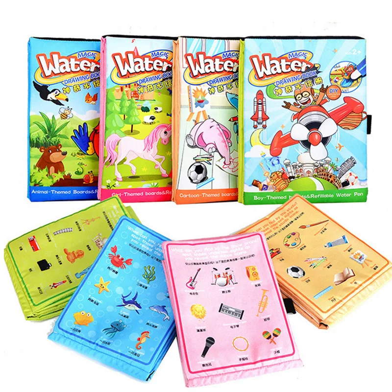 

Baby Soft Coloring Books Magic Doodle Cloth Book Children Painting Learning Canvas Early Educational Toys 0-2 Years Toddler Book